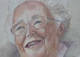 Aunty Vera’ watercolour 15x12