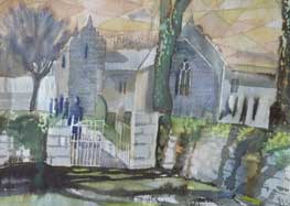 Shadows Llanrhian watercolour 12x10ins